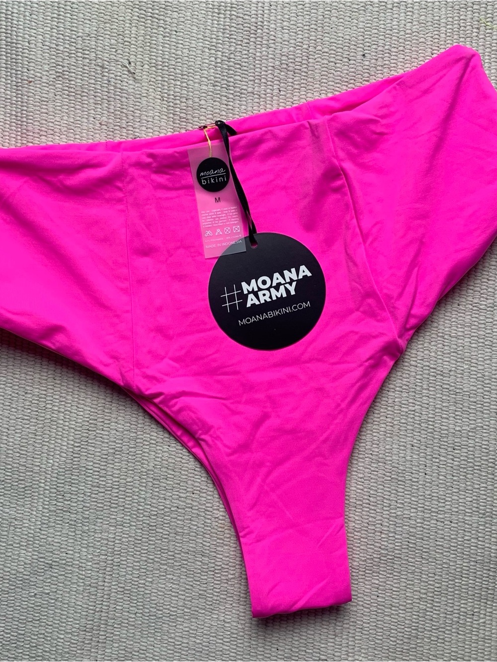 moana bikini Hot Pink Swimwear with Branded Hang Tag